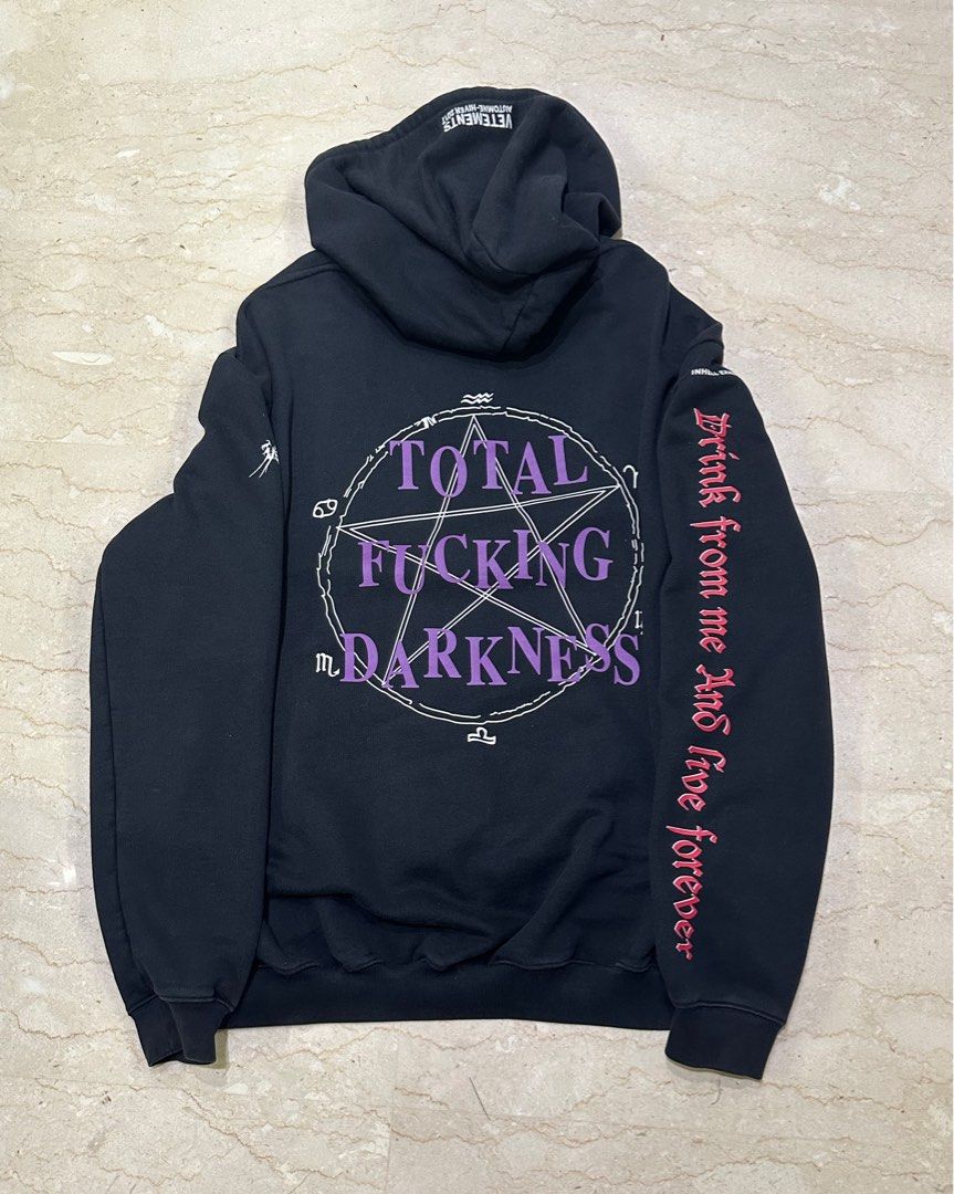 Vetements darkness hoodie top
