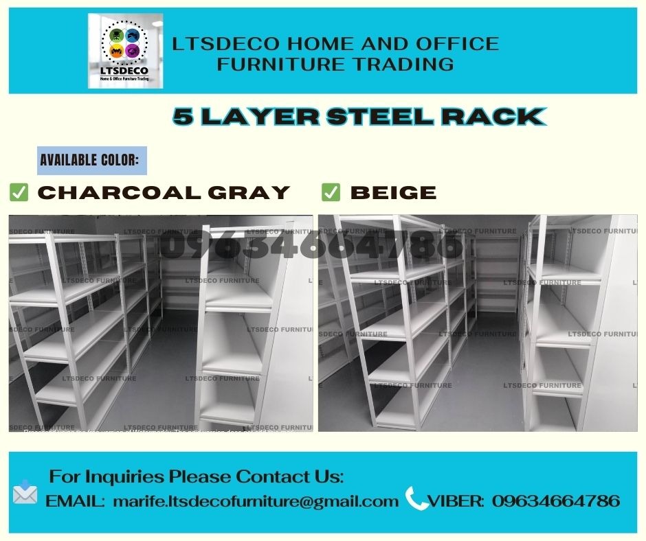 5layer steel rack office partition furniture, Furniture & Home Living ...