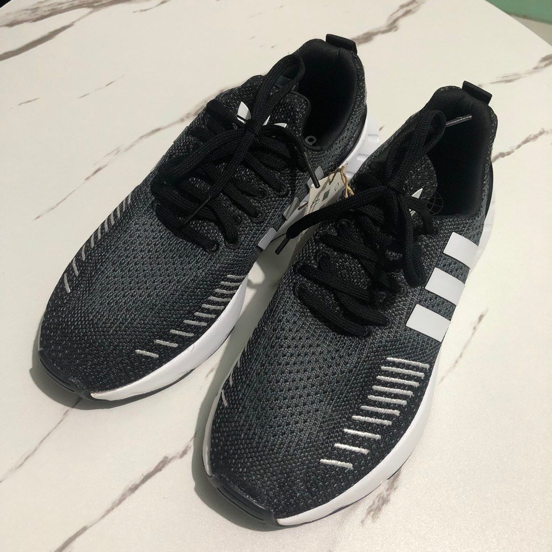 Adidas swift women s running shoes in black Women s Fashion Footwear Sneakers on Carousell