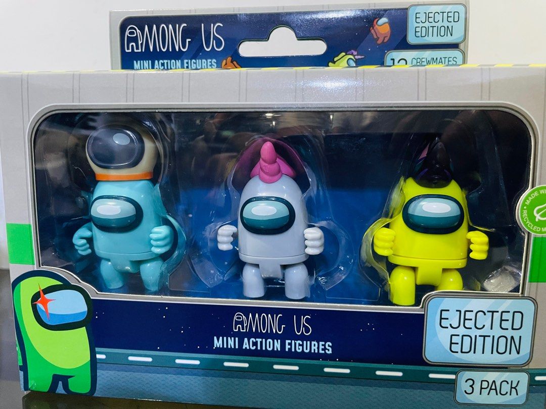 Among us (Category: Vintage Collectibles) located in Makati City. Submitted by tomypom (Listing ID 1312621195, Image 1). Description: Authentic Among us set Complete with box 399 pesos only!.