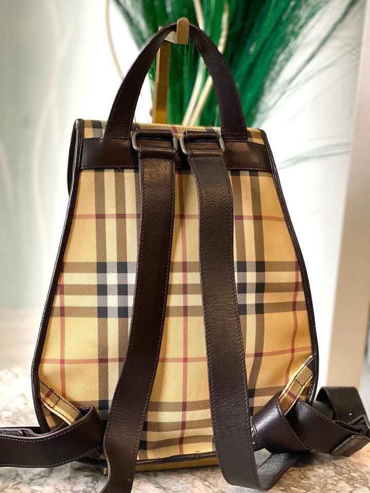 Authentic Burberry backpack, Fesyen Wanita, Tas Dompet di Carousell