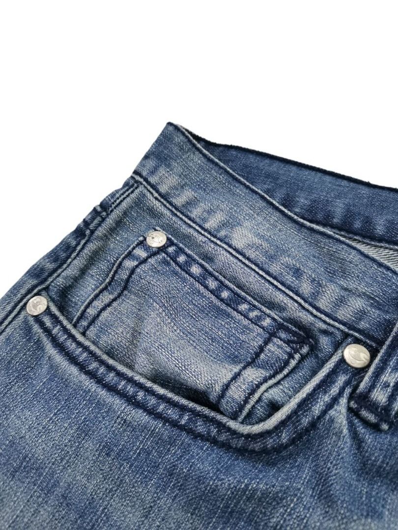 BBC x Icecream Denim Shorts (Category: Activewear) located in San Juan City. Submitted by sanpabio (Listing ID 1312559124, Image 3). Description: BBC x Icecream Denim Shorts DESCRIPTION: Size: 32 on tag Condition: Good Flaws: Signs of Usage DIMENSIONS (IN INCHES): Waist: 14 Inseam: 27 Outseam: 38 Leg Opening: 10 Front Rise: 12 Thigh: 9 Knee: 10 Please be mindful that this piece has led a previous life, and may tell its story through minor imperfe