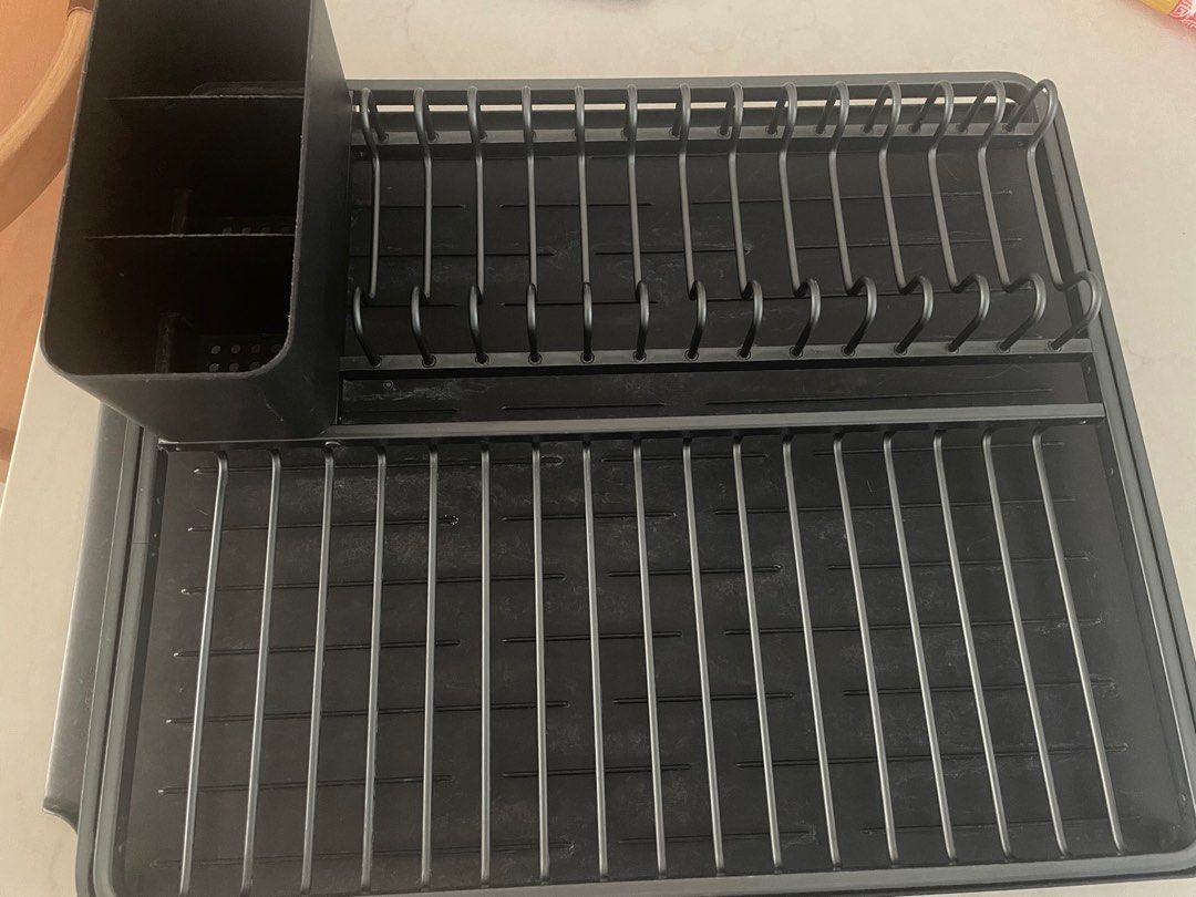 Brabantia 117404 Dish Drying Rack Dark Grey