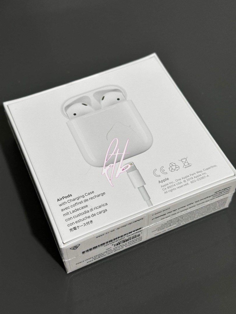 Brandnew Sealed AirPods Gen 2 (Category: Earphones) located in Cavite. Submitted by katbritani92264 (Listing ID 1312495321, Image 2). Description: For sale only: Brandnew Sealed AirPods Gen 2 With receipt from Silicon Valley 7500.