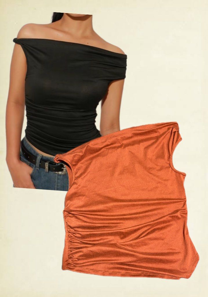 Plus Size BSCO Curve Heidi Top (Category: Blouses) located in Guimba. Submitted by jamiepersonalpreloved (Listing ID 1312614898, Image 1). Description: Never been used. Wrong size dumating sakin. Color: Rust Brown (Can fit XL-2XL, depende sa bust size mo) I'm a cup size and 2xl dumating sakin. Fitted sa bust part ko yung 2XL.