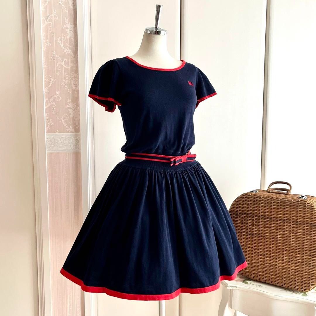 burberry blue label navy dress Navy A line dress
