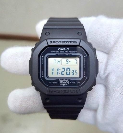 Casio G-Shock GMD-S5600BA-1D Black Digital Monochromatic Design