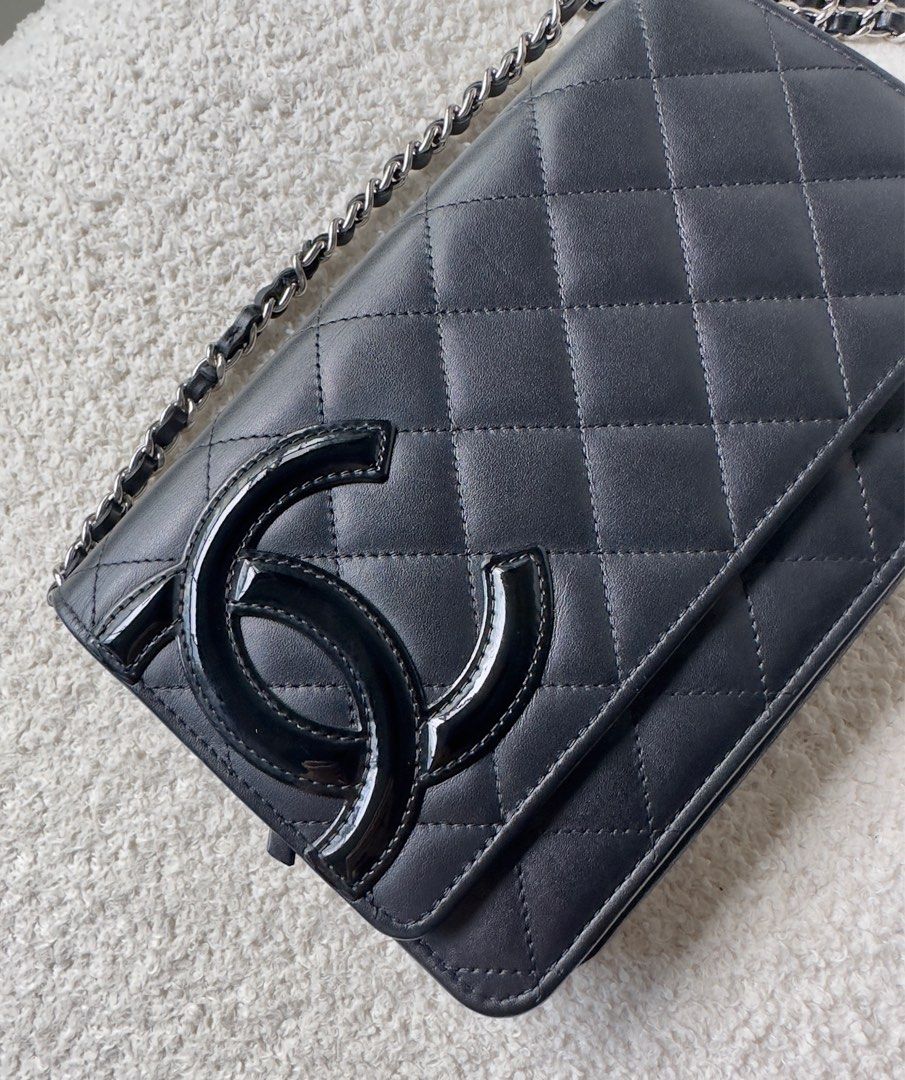 CHANEL WOC CAMBON BLACK CALFSKIN SHW Luxury Bags Wallets on Carousell