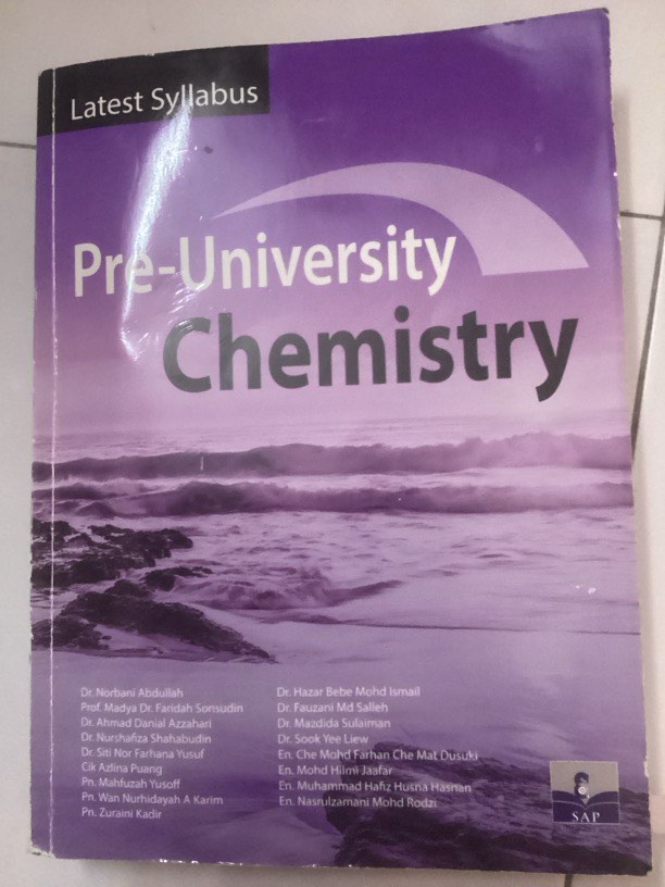 Chemistry preuniversity, Hobbies & Toys, Books & Magazines, Textbooks