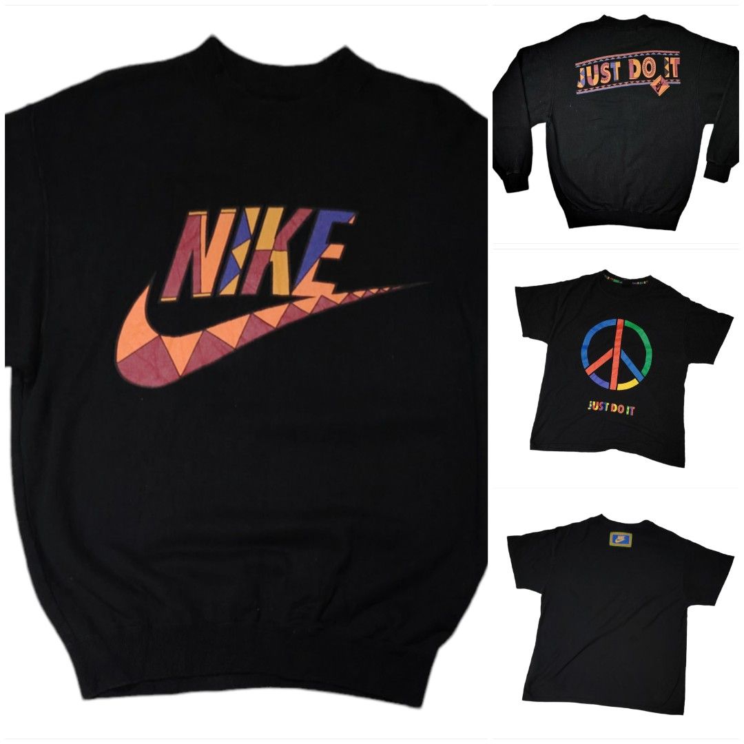 Combo deal Vintage 90s Nike Just Do It Urban Jungle Sweatshirt N urban jungle t shirt Men s Fashion Tops Sets Tshirts Polo Shirts on Carousell