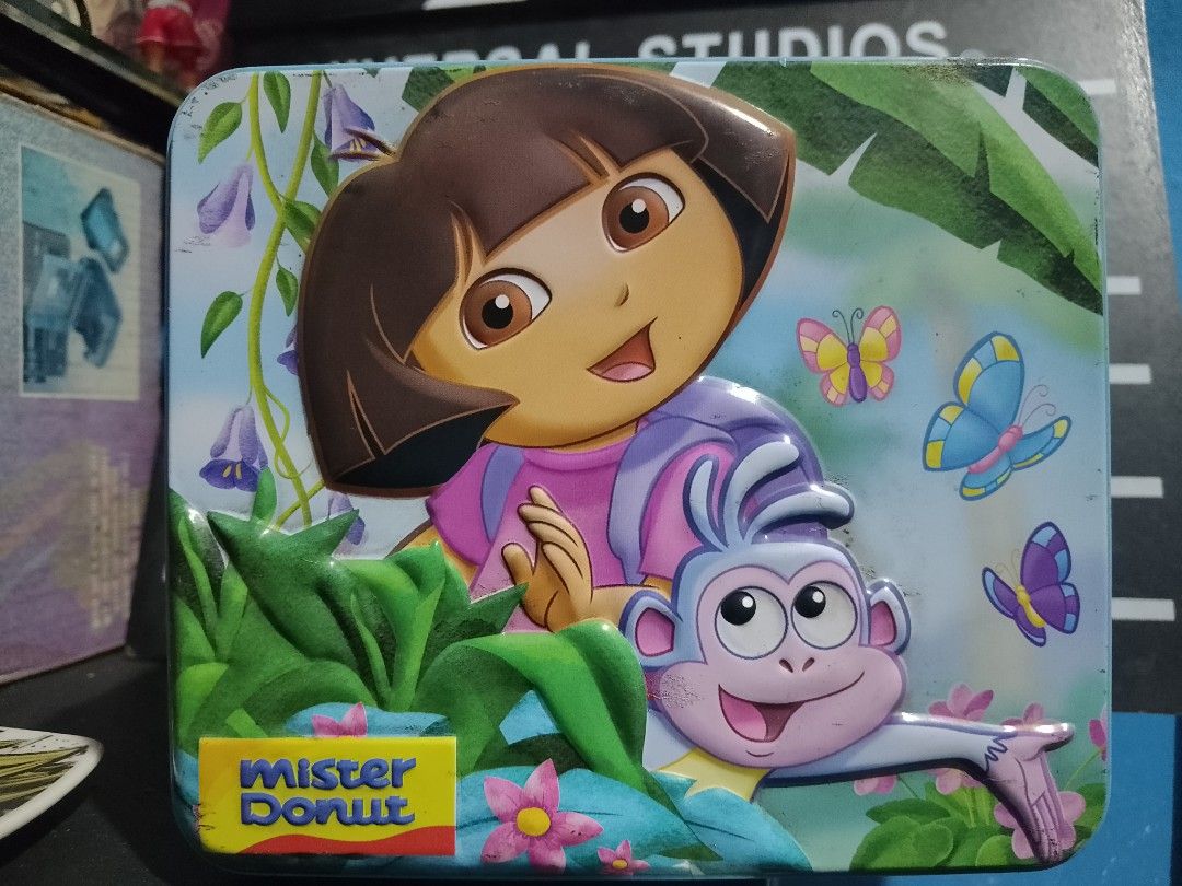 Dora the explorer Mister donut 2012 Tin can (Category: Vintage Collectibles) located in Davao. Submitted by jeffsantos (Listing ID 1312636658, Image 1). Description: .