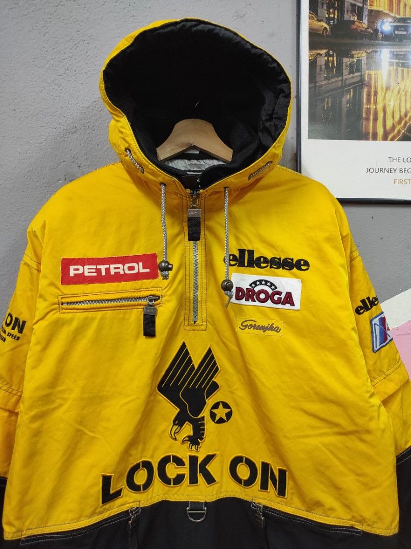 ellesse slovenija lock on rare big logo sulam half zipper anorak jacket sweater Men s Fashion Coats Jackets and Outerwear on Carousell