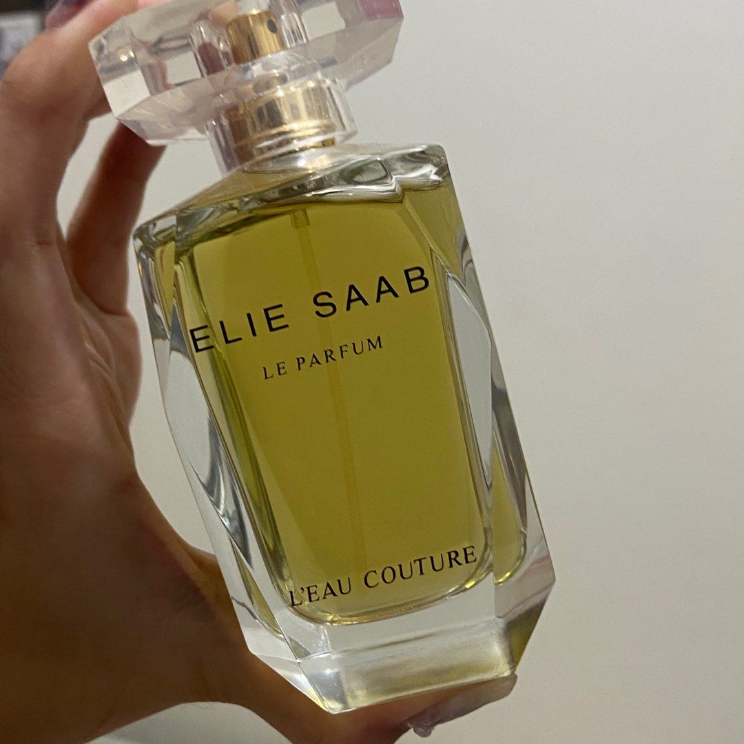 Ellie Saab Le Parfum L'eau Couture 90mL (Category: Fragrance & Deodorants) located in Muntinlupa City. Submitted by pewpugh (Listing ID 1312561308, Image 2). Description: Almost never used. No box but I will put it in another box & bubble wrap for shipping loc: muntinlupa.