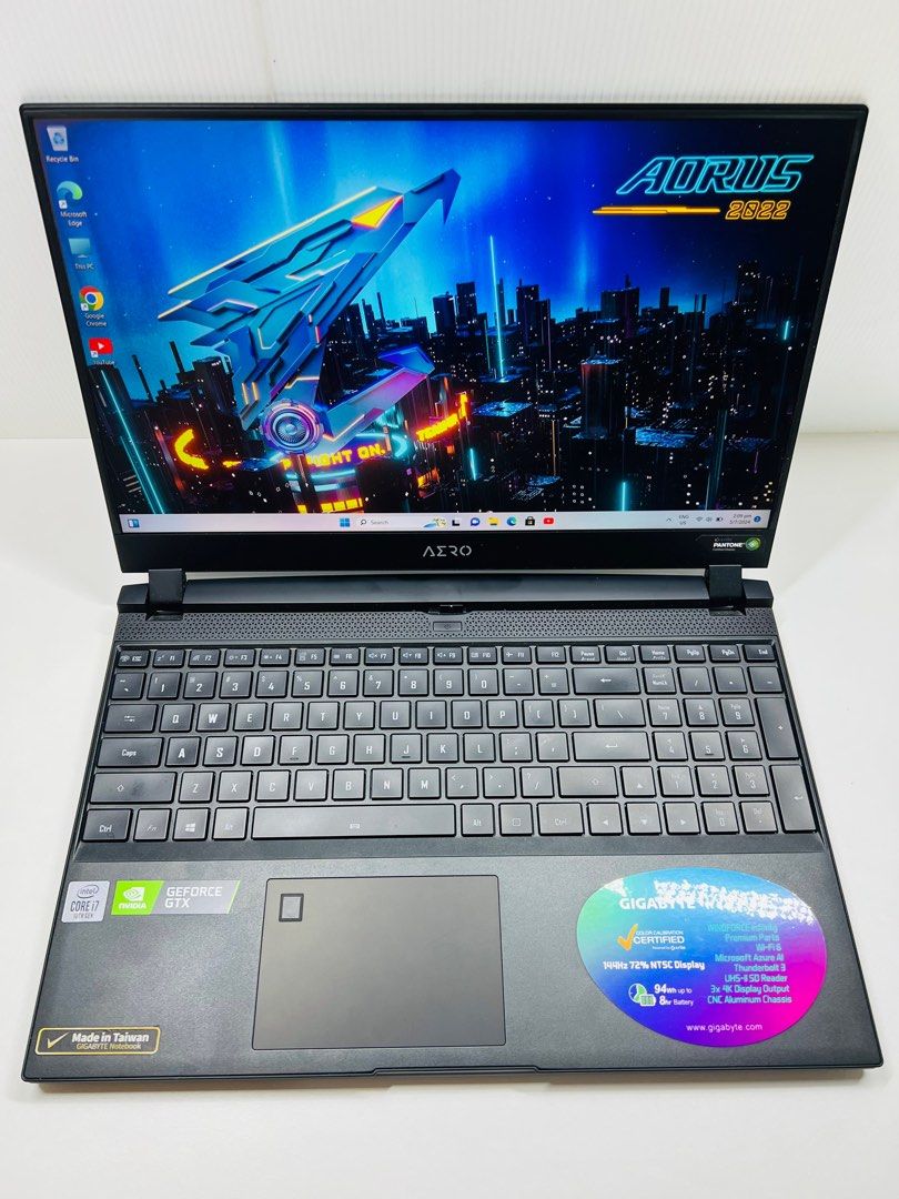 Gigabytes AERO 15SB Gaming i7-10750H GtX1660ti, Computers & Tech 