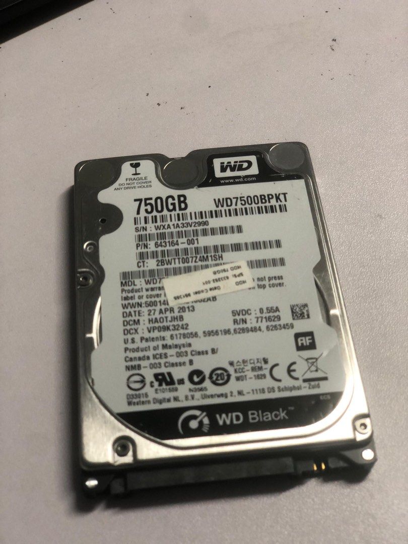 HDD 750GB×10個24時間以内に発送!⓵