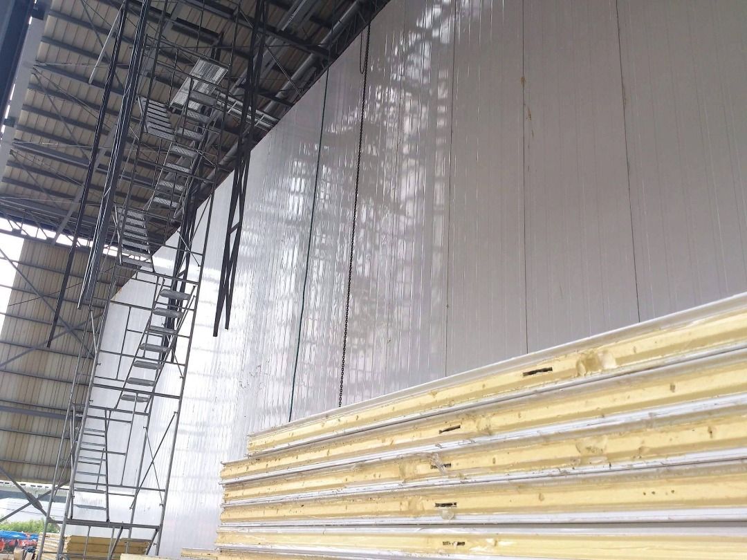 INSULATED WALL PANEL (Category: Construction & Building Materials) located in Quezon City. Submitted by grcsrocheal (Listing ID 1312531158, Image 2). Description: INSULATED WALL PANEL " > Available in 25mm,50mm, 75mm,100mm,125mm,150mm. > Polyurethane Insulation, PPGI, Aluminum, stainless steel PVDF alum kraft and kraft paper. > 0.4mm-0.6mm skin metal thickness. > Customizable length Goldenrich Cladding Services is on the leading edge of the susta