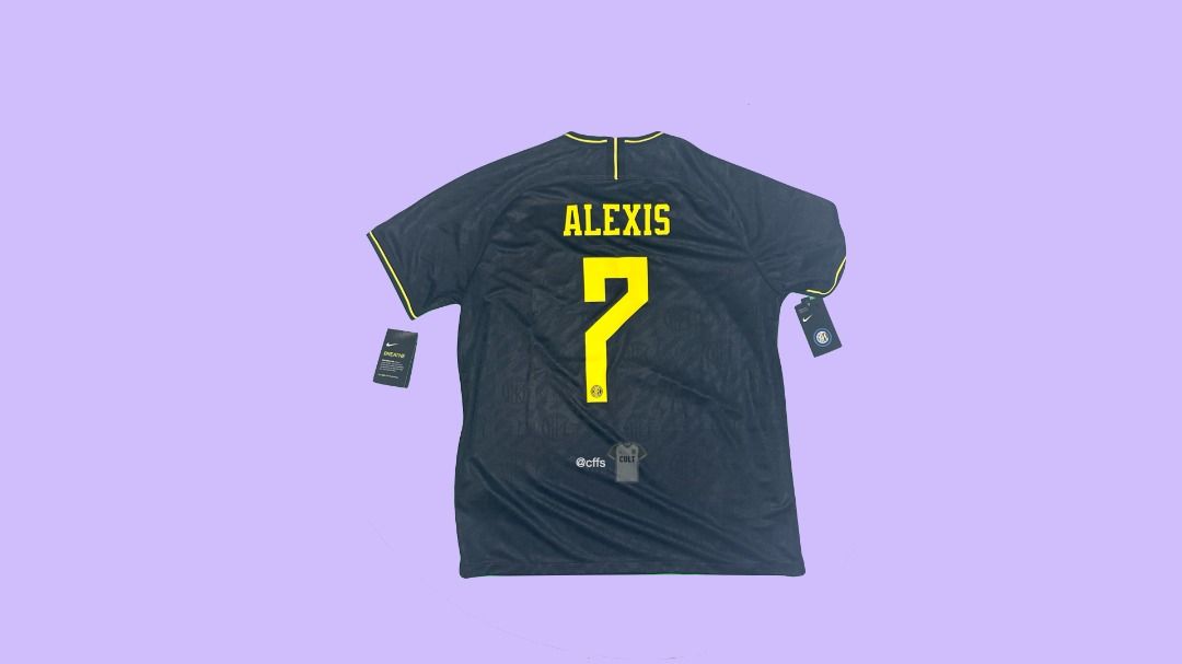 Inter Milan 2019 20 Nike Third with Alexis Sanchez 7 Nameset Football Jersey Men s Fashion Activewear on Carousell