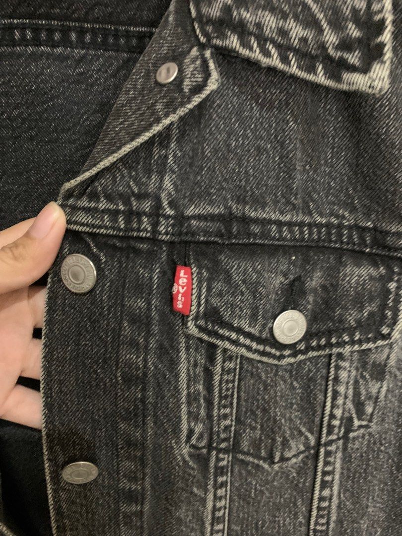 levis black jeans jacket jaket jeans levis original