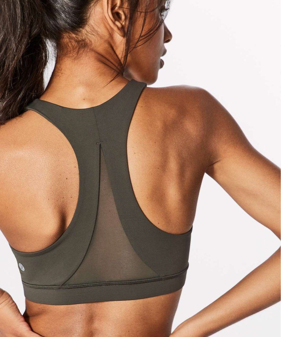 LULULEMON invigorate bra in dark olive Women s Fashion Activewear on Carousell