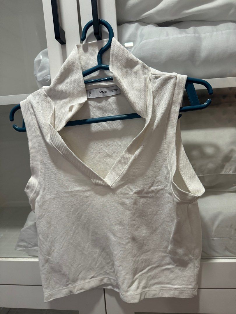 Mango old money top (Category: Sleeveless) located in Quezon City. Submitted by destashingmycloset (Listing ID 1312492344, Image 1). Description: .