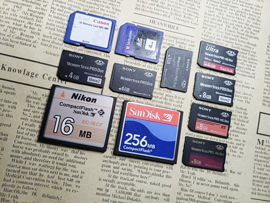 ✳️MEMORY CARDS (Memory Stick Pro Duo / Compact Flash Card / SD Card)✳️ (Category: Memory & SD Cards) located in Bacoor. Submitted by retrolitrato.ph (Listing ID 1312496439, Image 2). Description: ✳️MEMORY CARDS (Memory Stick Pro Duo / Compact Flash Card / SD Card)✳️ ✨GOOD FOR OLD DIGICAM✨ 🔸Memory Stick Pro Duo 🔅 23MB - 299 PHP 🔅 256MB - 399 PHP 🔅 1GB - 499 PHP 🔅 2GB - 499 PHP 🔅 4GB - 499 PHP 🔅 8GB -699 PHP 🔅 16GB -899 PHP 🔸Compact Flash 