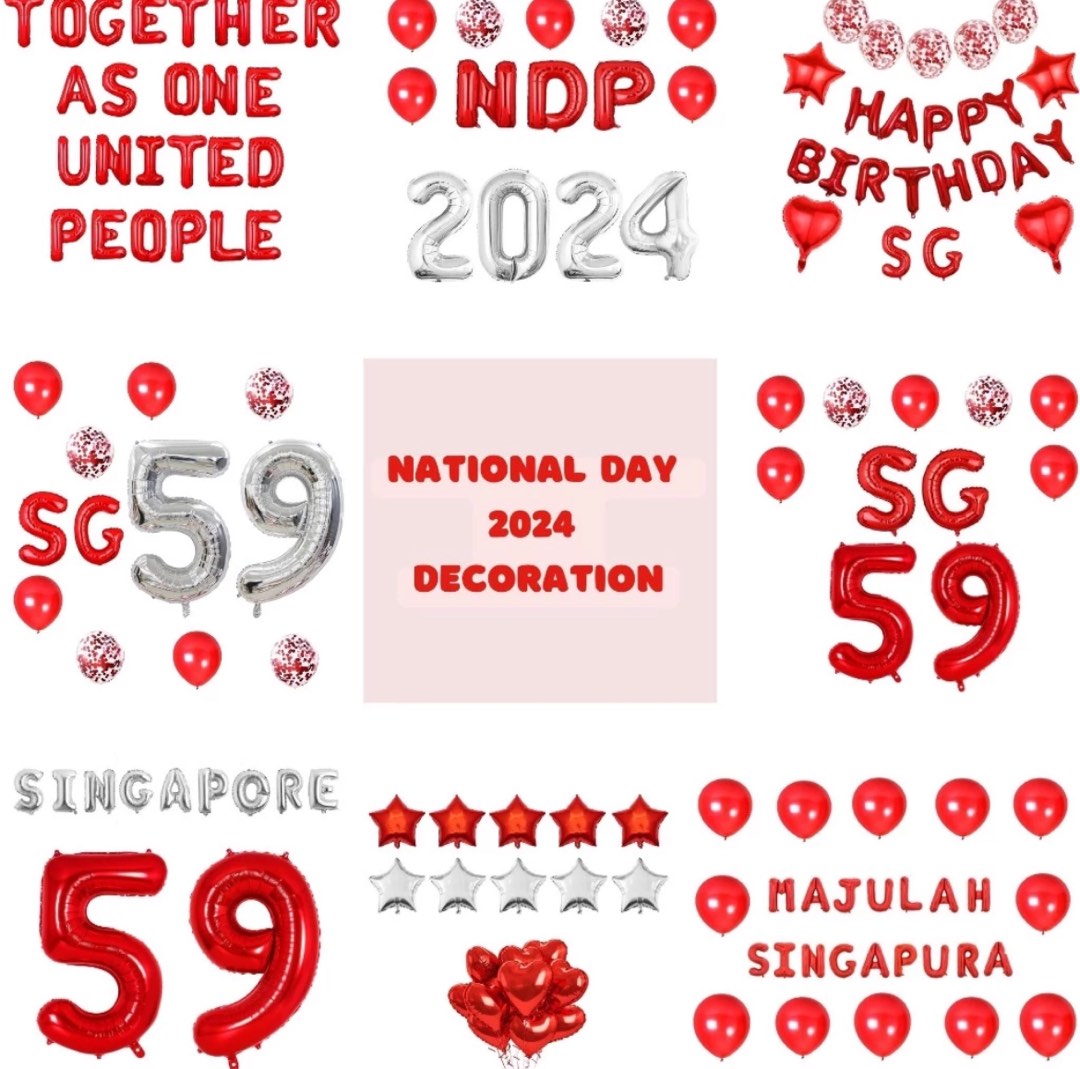 National Day Singapore National Day Decorations SG 59 I Love SG Decor