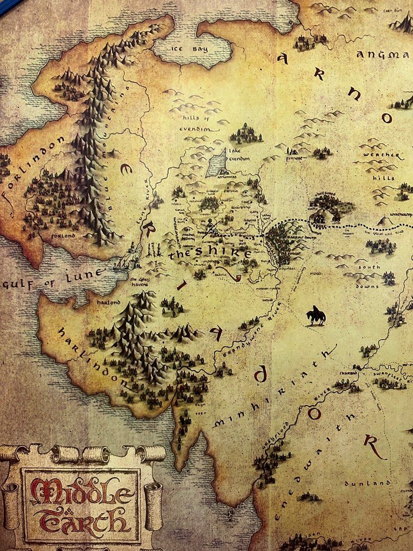 [NEW] The Hobbit (Journey Map) - Poster (61 cm X 91.5 cm) [MOV-06 ...