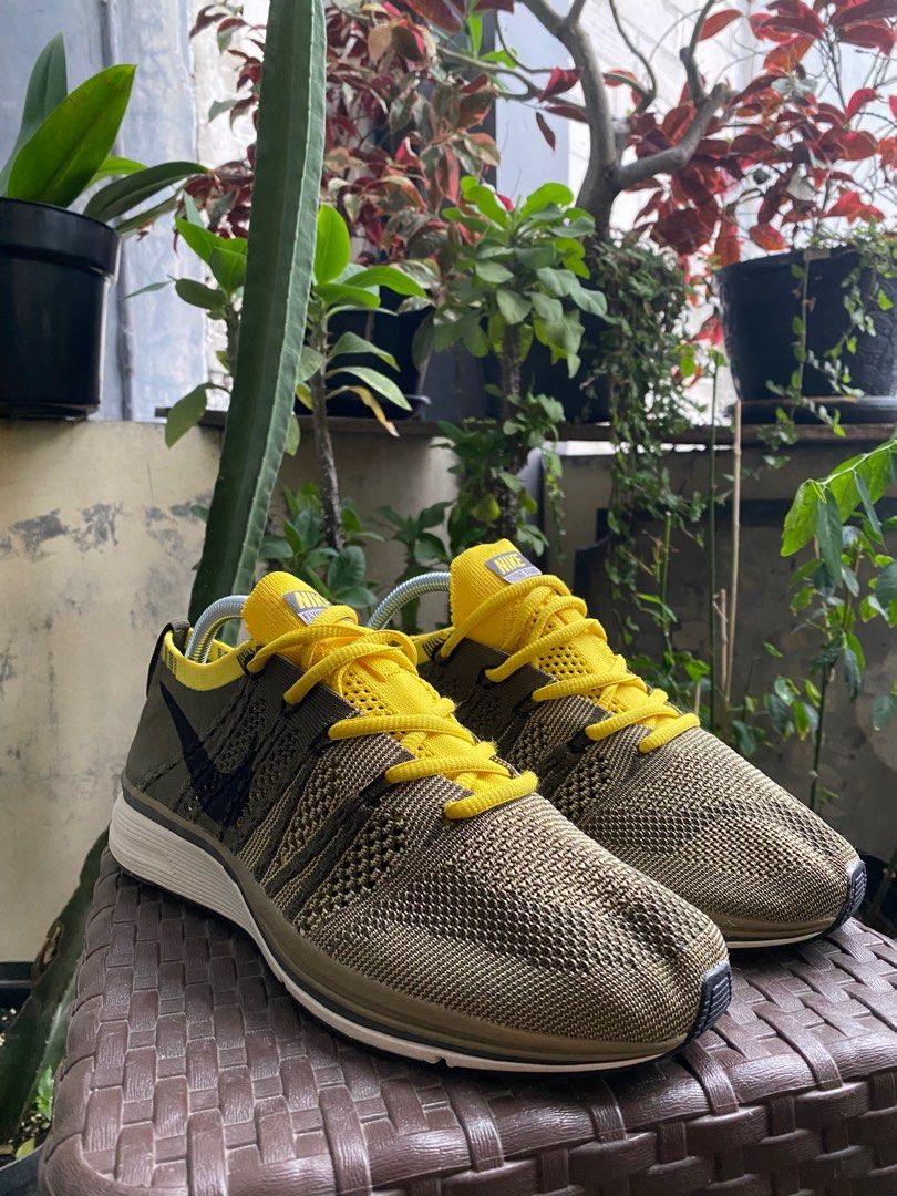 Nike flyknit trainer kaki cheap