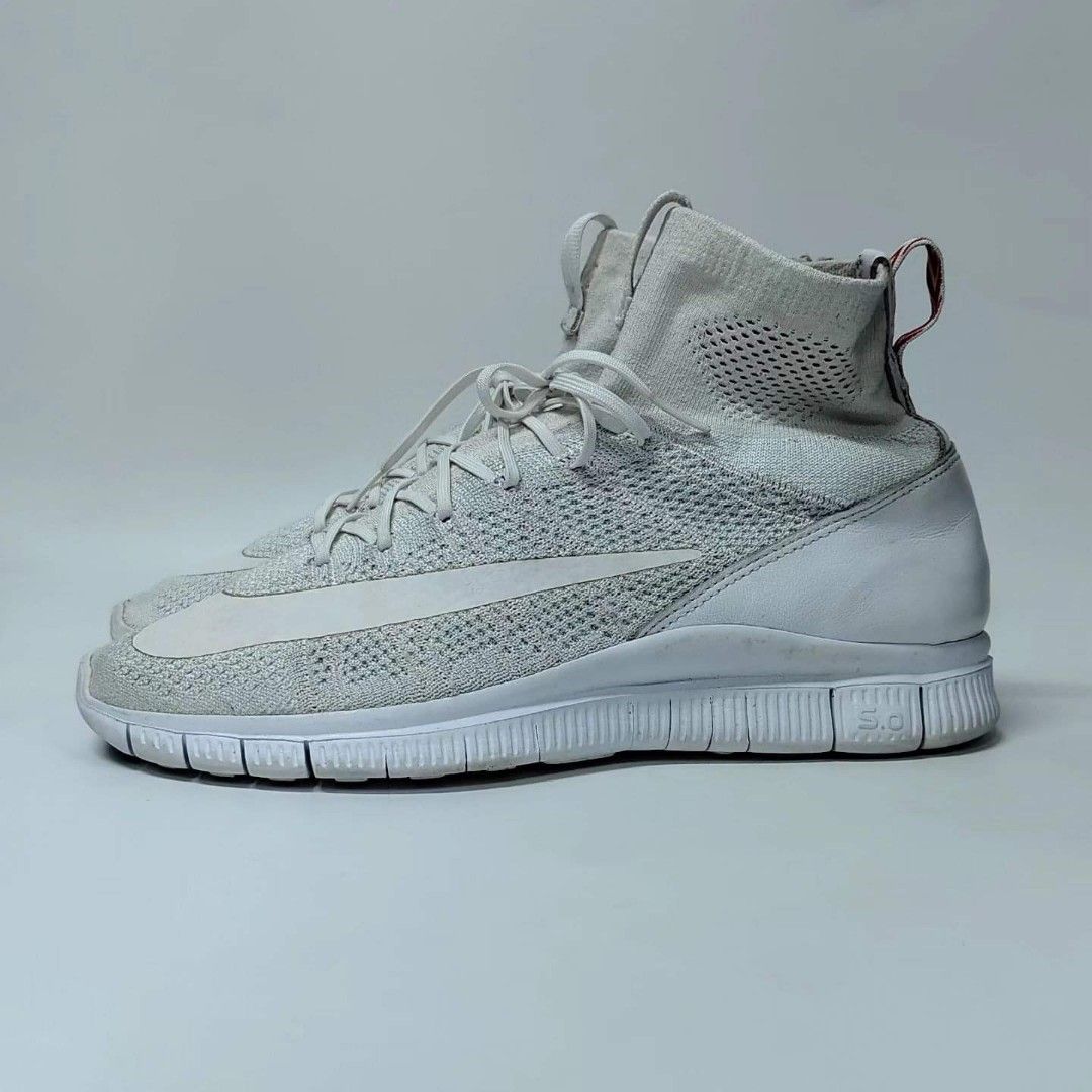 Free flyknit mercurial superfly triple white outlet