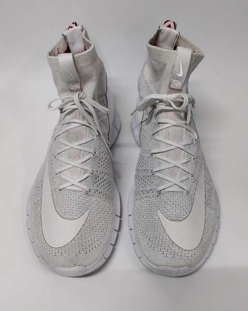Nike free flyknit mercurial superfly triple white online