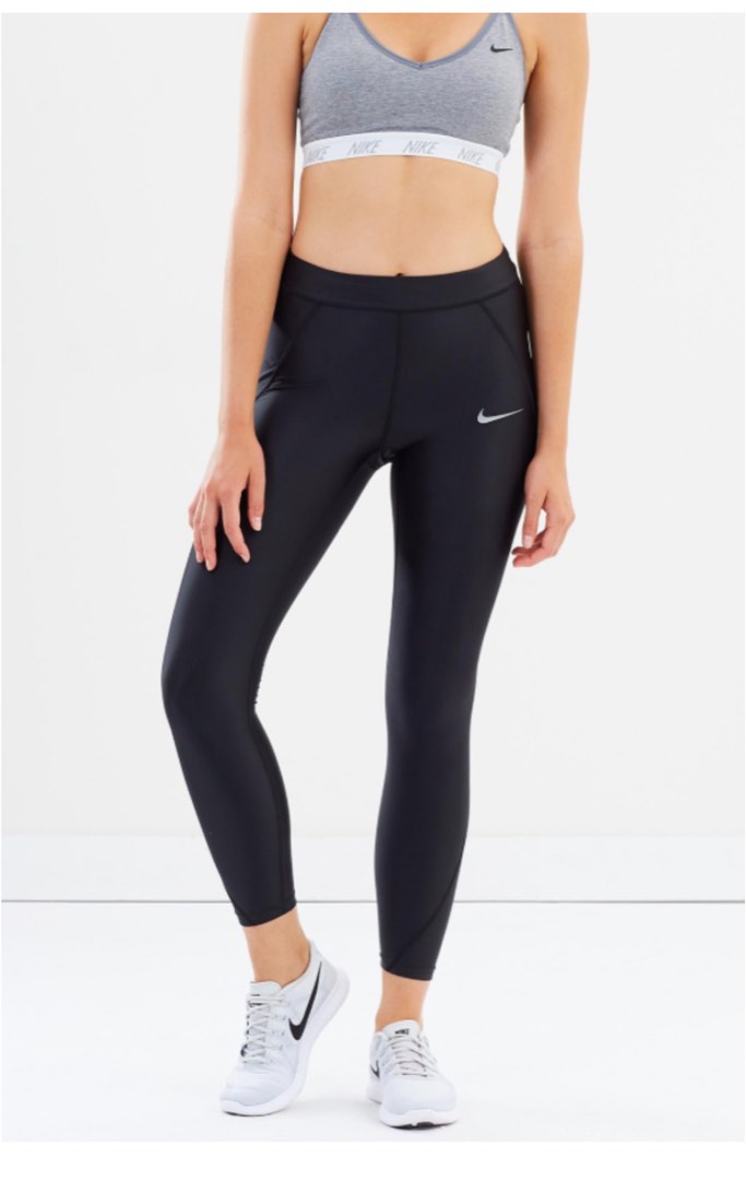 Nike Women s Speed Run 7 8 Tights Black Size L Women s Fashion Activewear on Carousell