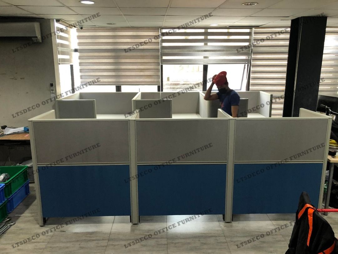 OFFICE WORKSTATION CUBICLE TABLE | OFFICE PARTITION, Furniture & Home ...