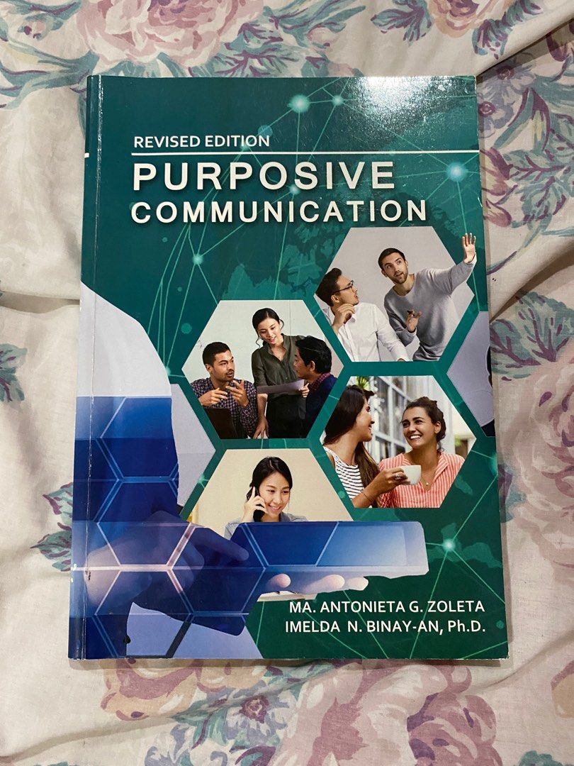 Purposive Communication (Category: Textbooks) located in Quezon City. Submitted by markupapparel (Listing ID 1312579913, Image 1). Description: .