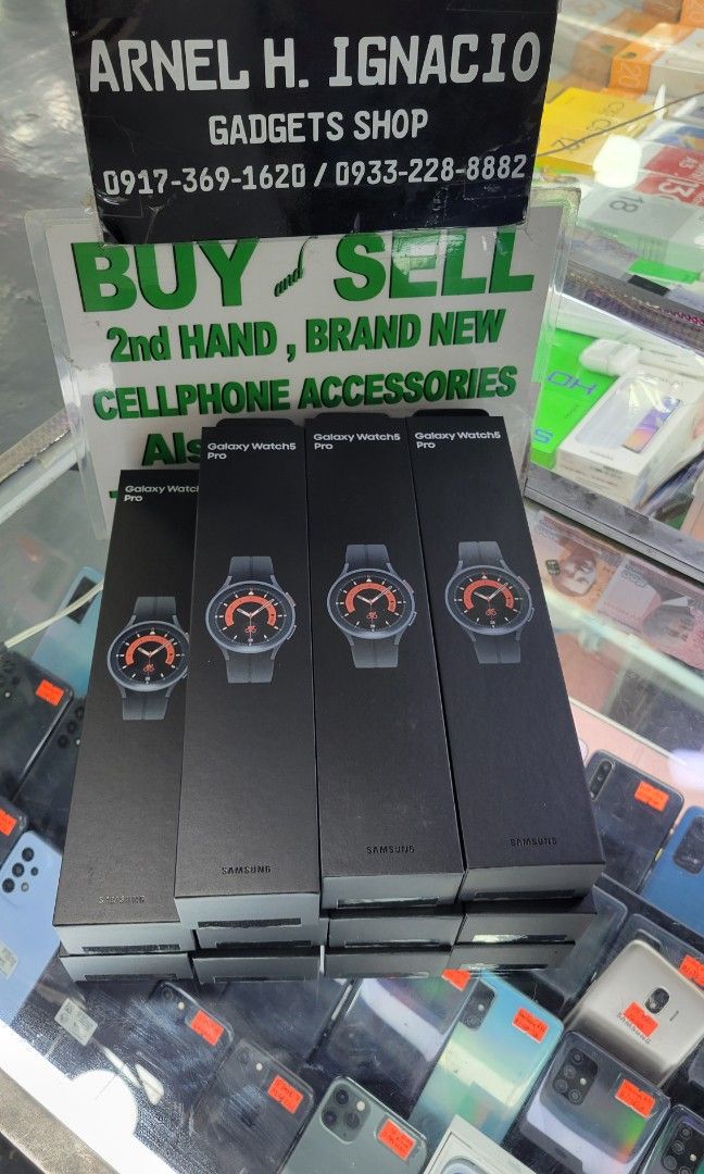 Samsung Galaxy watch 5 pro 45mm (Category: Wearables & Smart Watches) located in San Juan City. Submitted by ignacioarnelgadgetshop (Listing ID 1312580353, Image 3). Description: brand new 1year warranty.