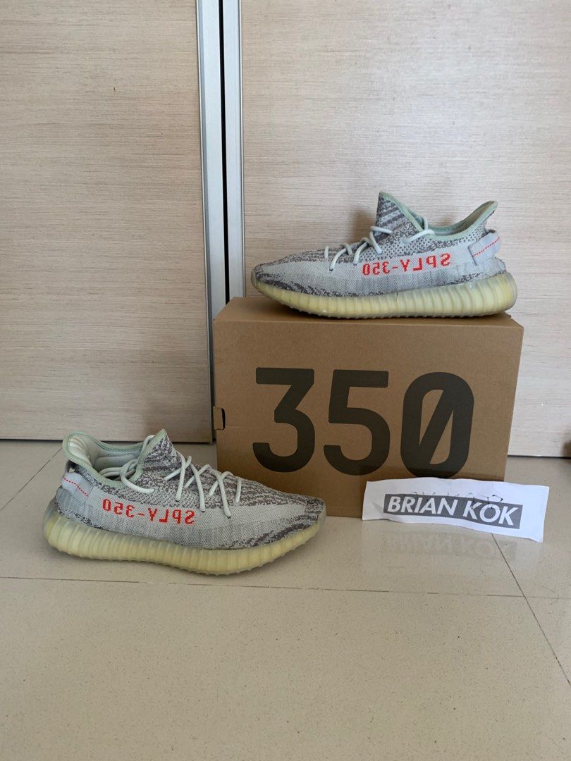 Selling Yeezy 350 v2 Blue Tint US 11 UK 10.5 Men s Fashion Footwear Sneakers on Carousell