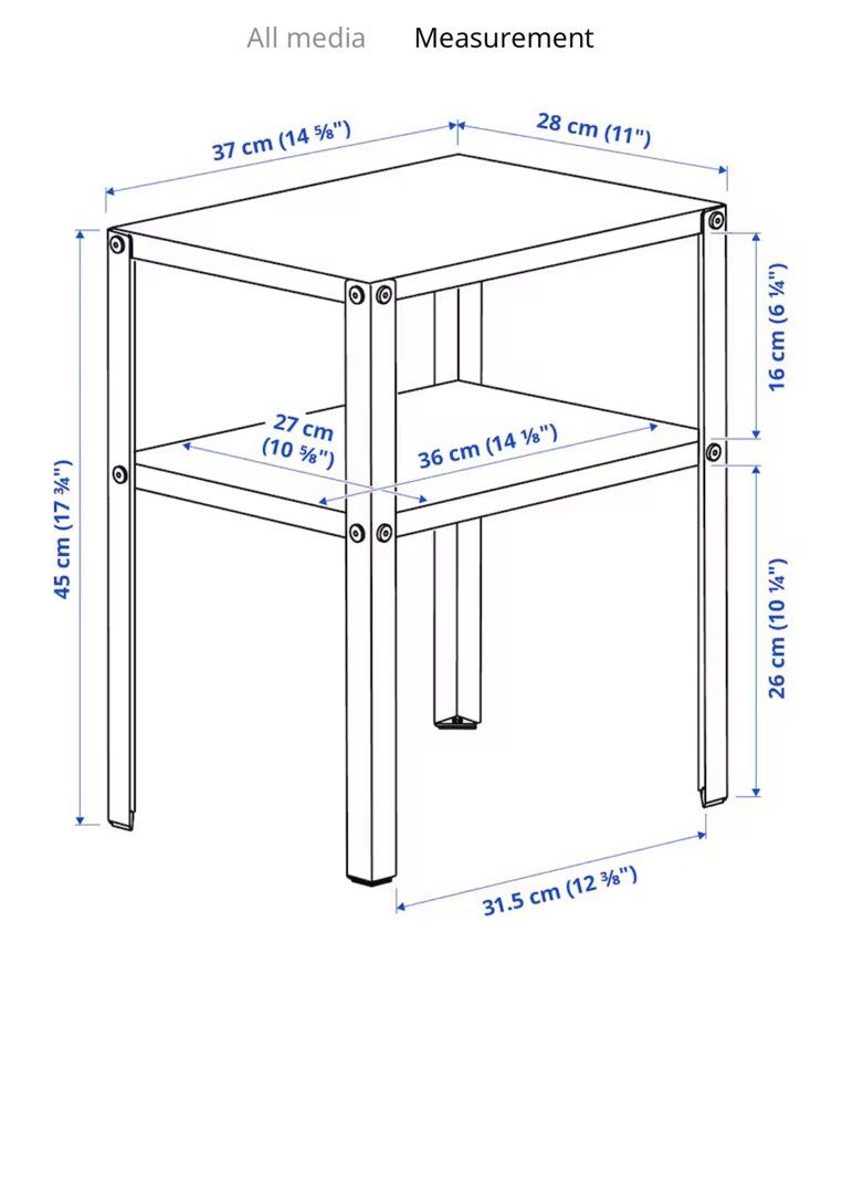 Side Table (Category: Shelves, Cabinets & Racks) located in Singapore. Submitted by minz87 (Listing ID 1312505836, Image 3). Description: 2 sides table for $20.