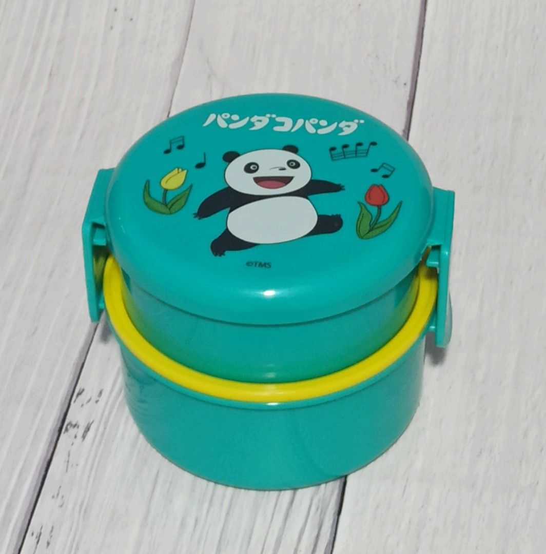 Skater Panda 2 tier Round Lunchbox (Category: Food Organization & Storage) located in Bacoor. Submitted by japanice_aniks (Listing ID 1312596470, Image 1). Description: FIXED PRICE Total Capacity: 500ml (top layer: 230ml | bottom: 270ml) with fork Made in Japan MOP: BDO | BPI | GCash | GoTyme | Maya.