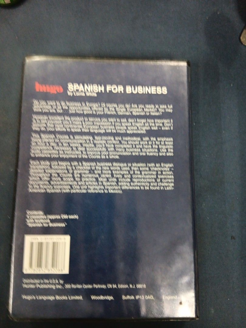 Spanish For Business Casette Language Course (Category: Textbooks) located in Manila. Submitted by ayinong0453384 (Listing ID 1312510486, Image 3). Description: item is in excellent condition 4 pcs tapes pm for order.