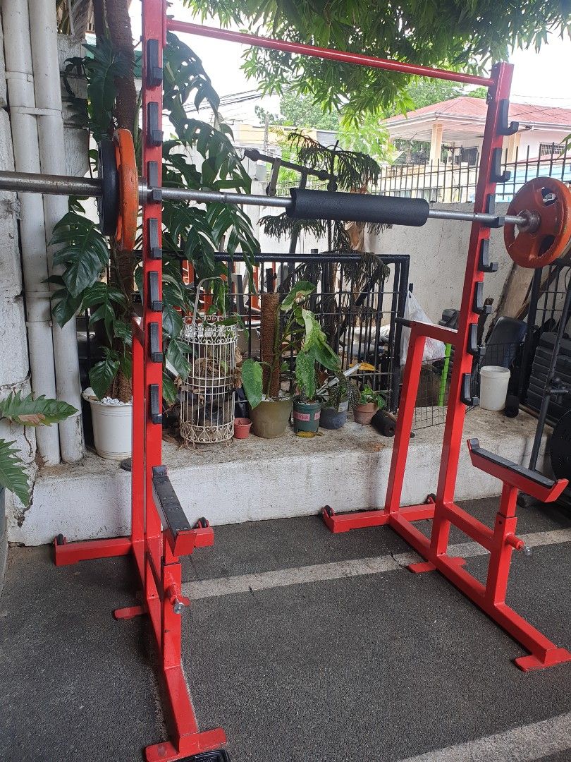 Squat rack commercial grade Sports Equipment Exercise Fitness Weights Dumbbells on Carousell