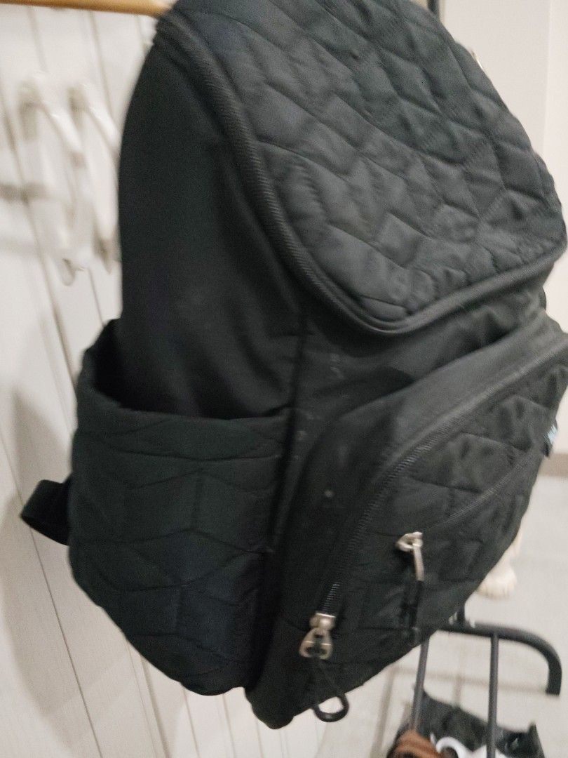 TERRA BABY BIG DIAPER BAG IN BLACK with two zipped pouches Women s Fashion Bags Wallets Backpacks on Carousell
