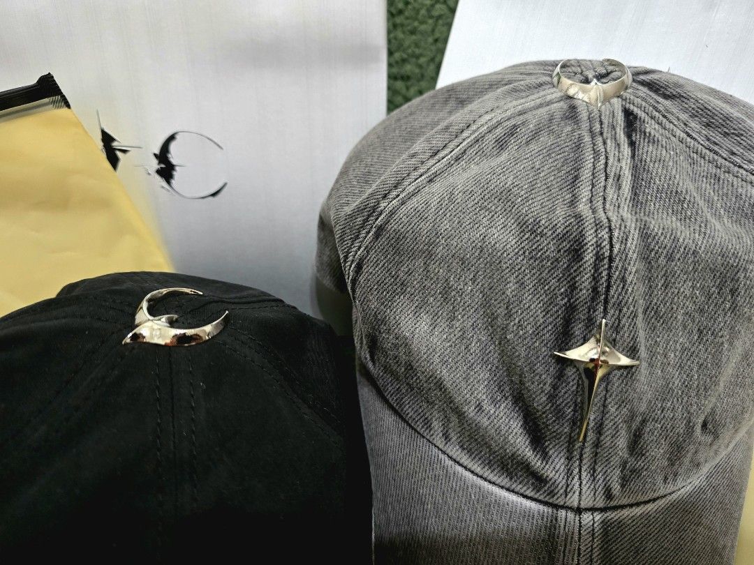 Thug Club Sword Cap 灰丹寧, 他的時尚, 手錶及配件, 帽子在旋轉拍賣