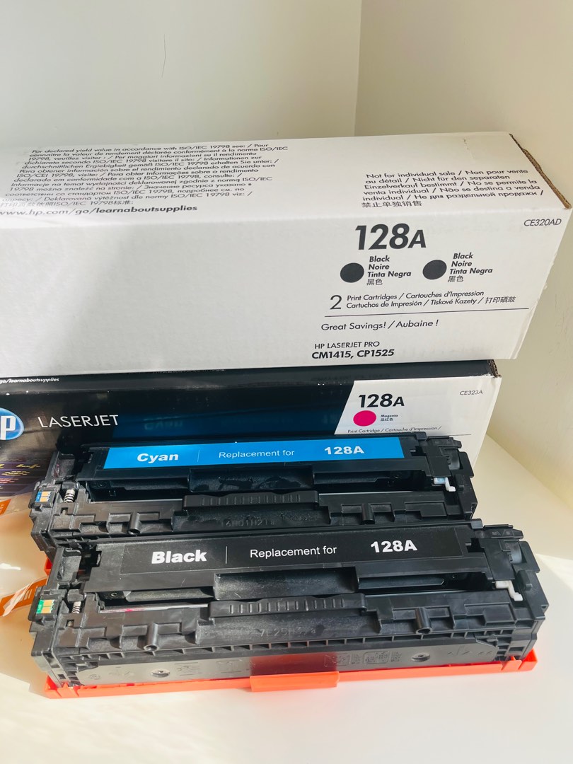 Toner Originale HP CE320A-323A Per LaserJet Pro CP1525 CM1415 | Set 4 Colori