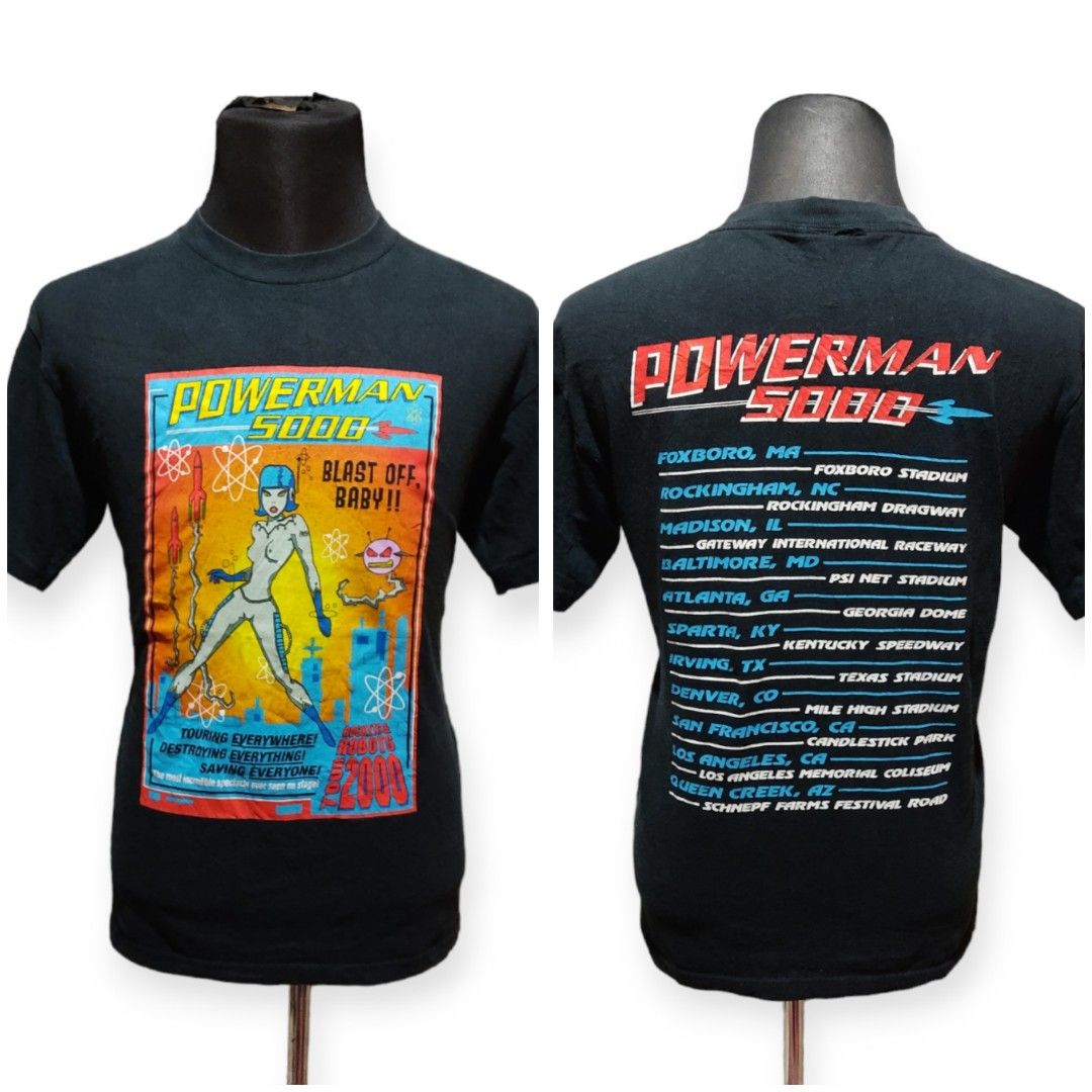 2000 \" POWERMAN 5000 \" バンドTシャツ Vintage Powerman 5000 