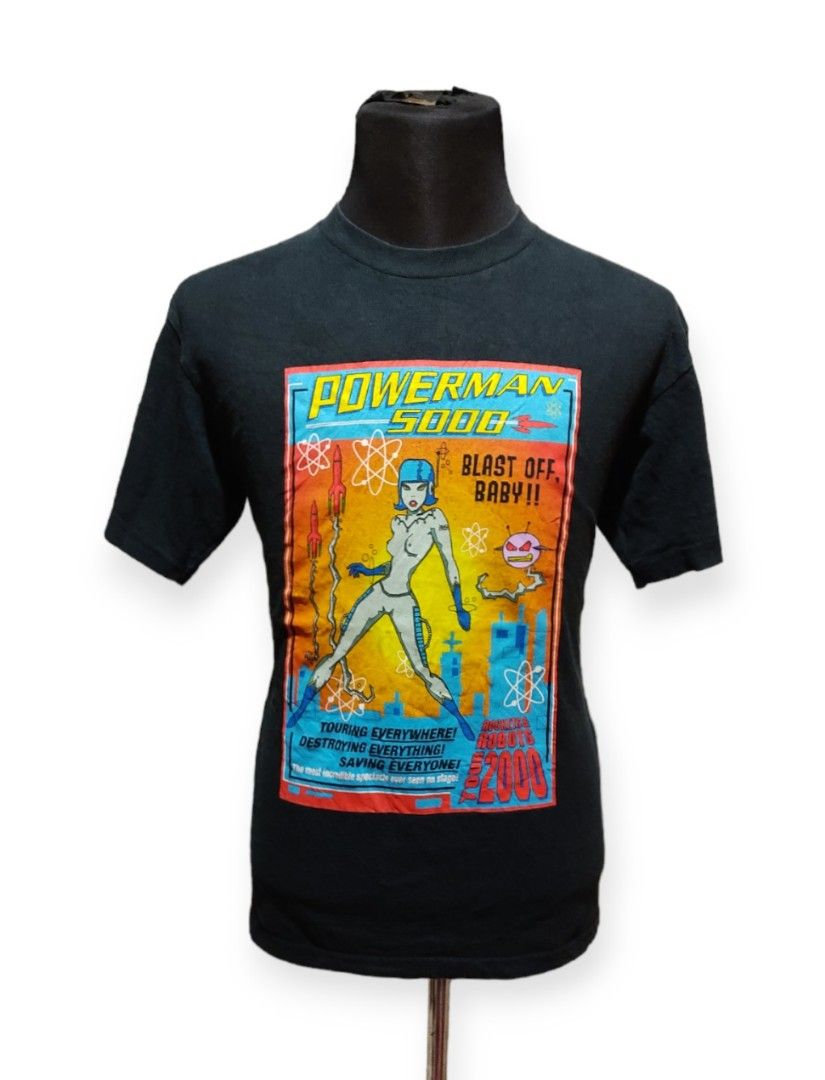2000 \" POWERMAN 5000 \" バンドTシャツ Vintage Powerman 5000 Concert 2000 Tour Concert T Shirt Size
