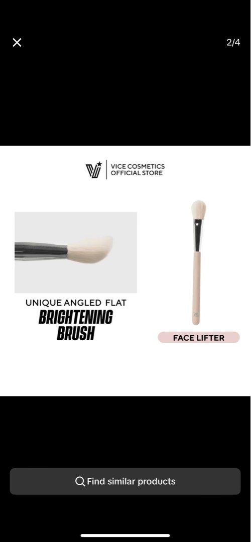 Vice co. Angled flat brush (Category: Makeup) located in Quezon City. Submitted by kyler.gols (Listing ID 1312638776, Image 1). Description: Just being impulsive so I bought it, hindi ko pala sya need haha.