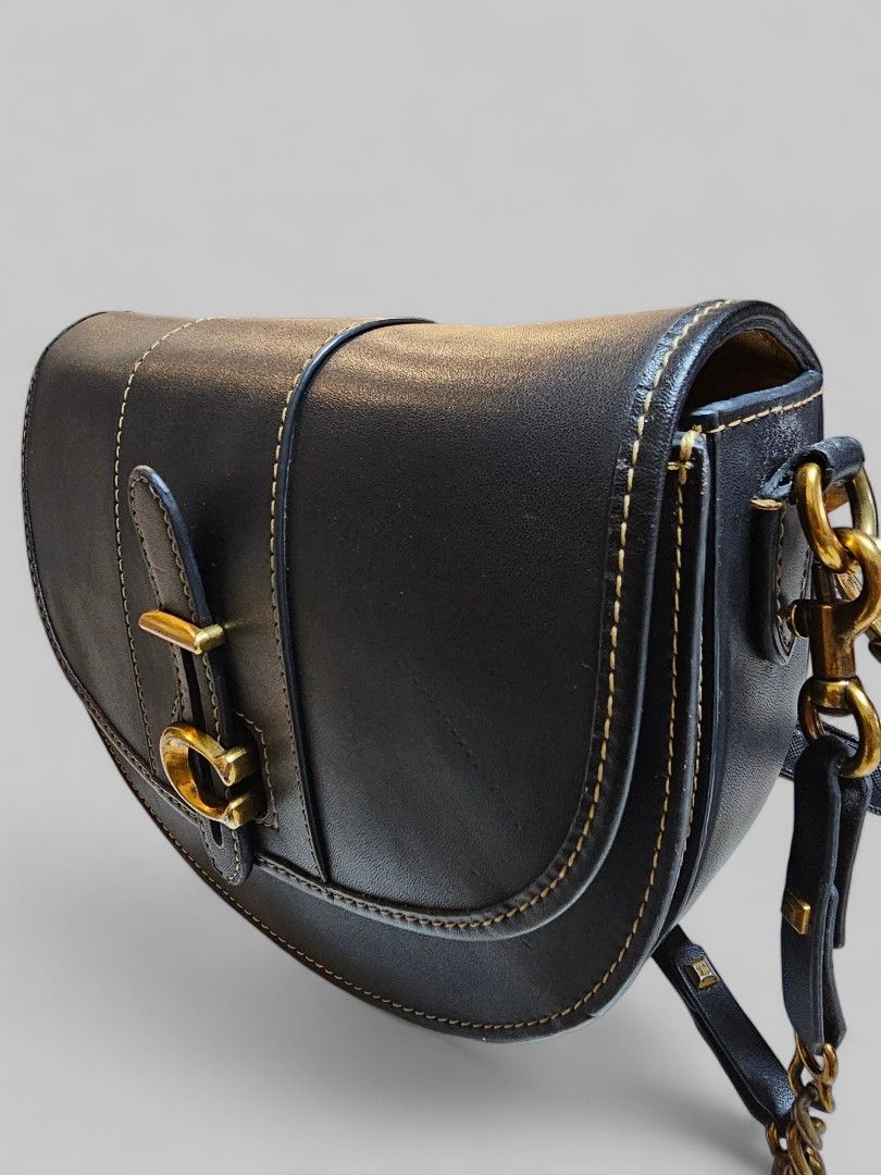 Vintage coach crossbody saddle bag 2025