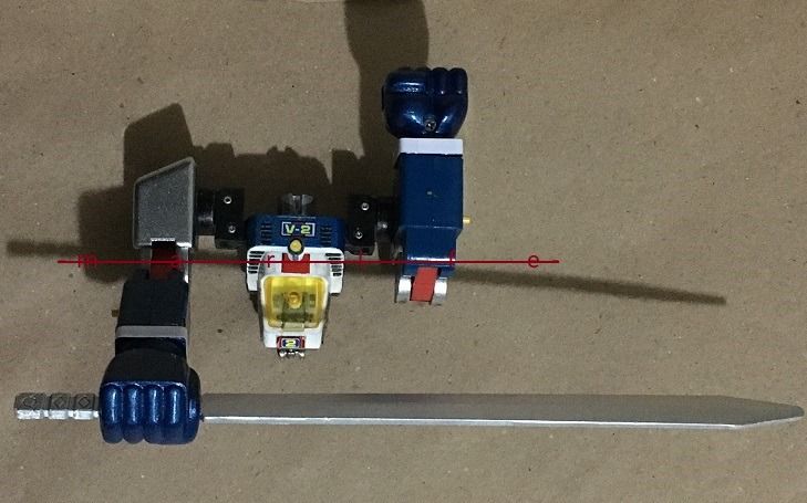 Épée Robot Popy Battle Fever Godaikin – Accessoire D'origine, Années 80