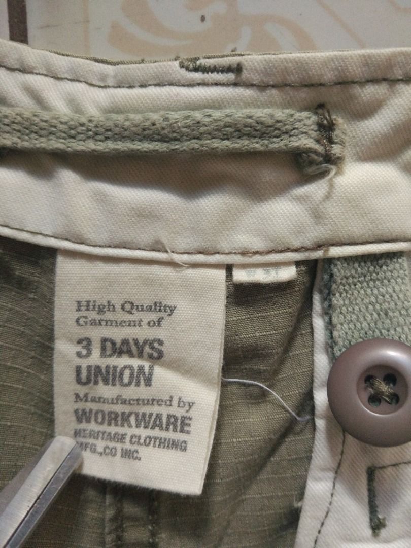 Workware OD Ripstop Cargo Pant 31 actual (Category: Trousers) located in Pasay City. Submitted by denimdude.ph (Listing ID 1312557001, Image 3). Description: .