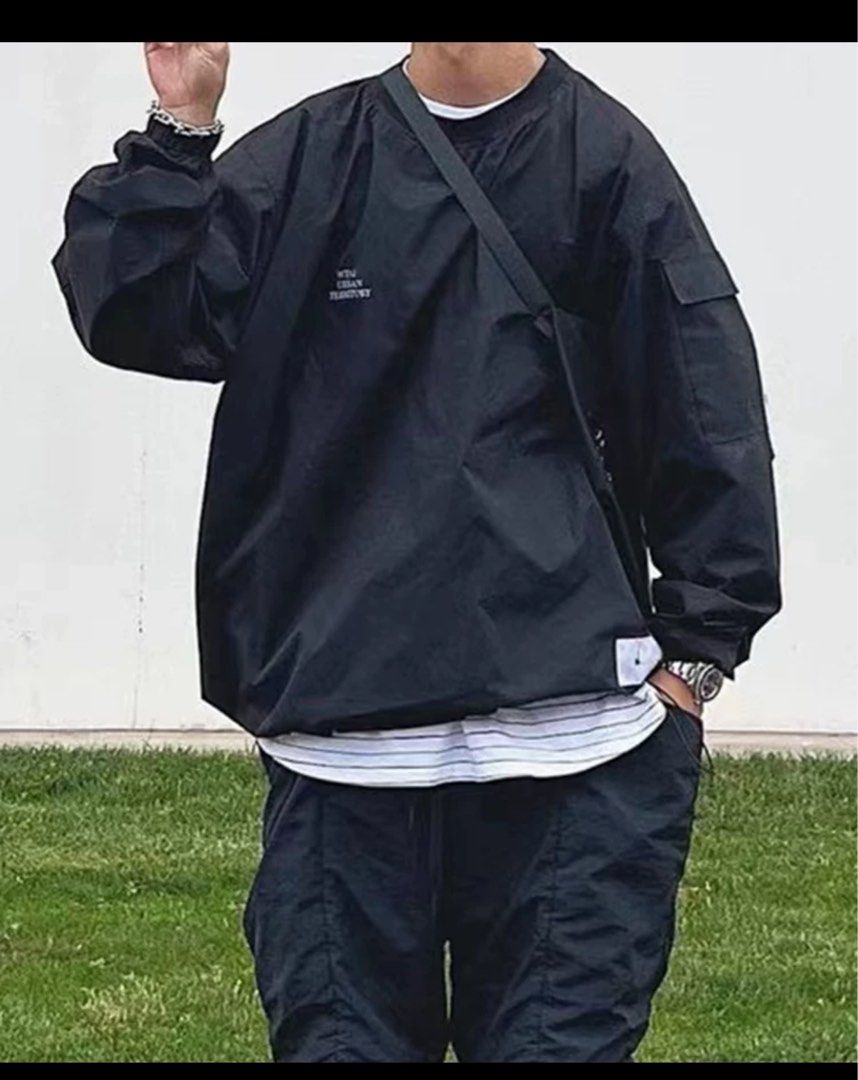 WTAPS Double Taps 22SS SMOCK/LS/POLY.RIPSTOP- ONLY Black