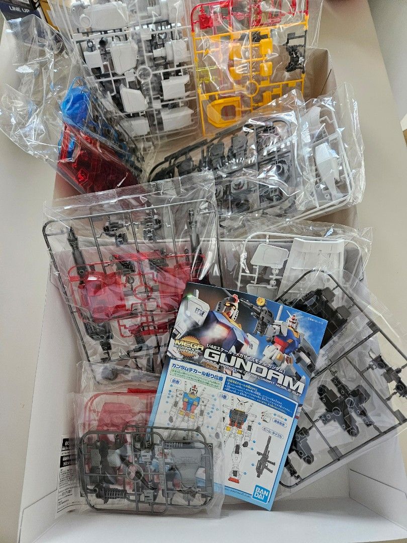 1/48 Mega Size RX-78-2 Gundam Solid Clear (Category: Gundam & Model Kits) located in Cavite. Submitted by secondhandlemonade (Listing ID 1312676137, Image 2). Description: All items are from Japan. All Bandai/Original All runners sealed and unopened. - Pickup via Lalamove (book by buyer). - SF to be shouldered by the buyer. - Payment through BPI, GCash, Maya, CoinsPH. **will provide close up pics of kits and runners upon request.